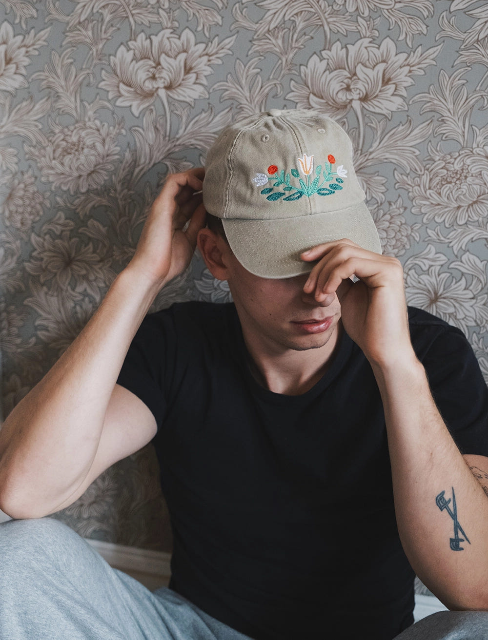 KURBITS CAP, WASHED - Vintage Beige