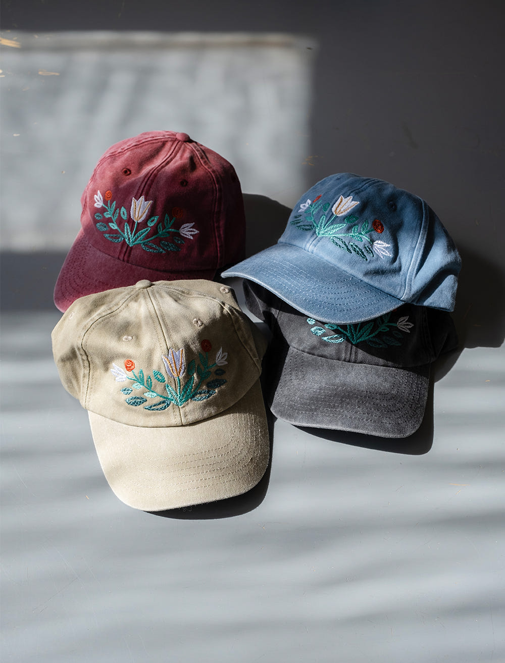 KURBITS CAP, WASHED - Vintage Red