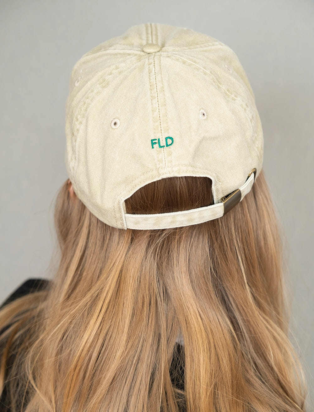 LEAVES CAP, WASHED - Beige