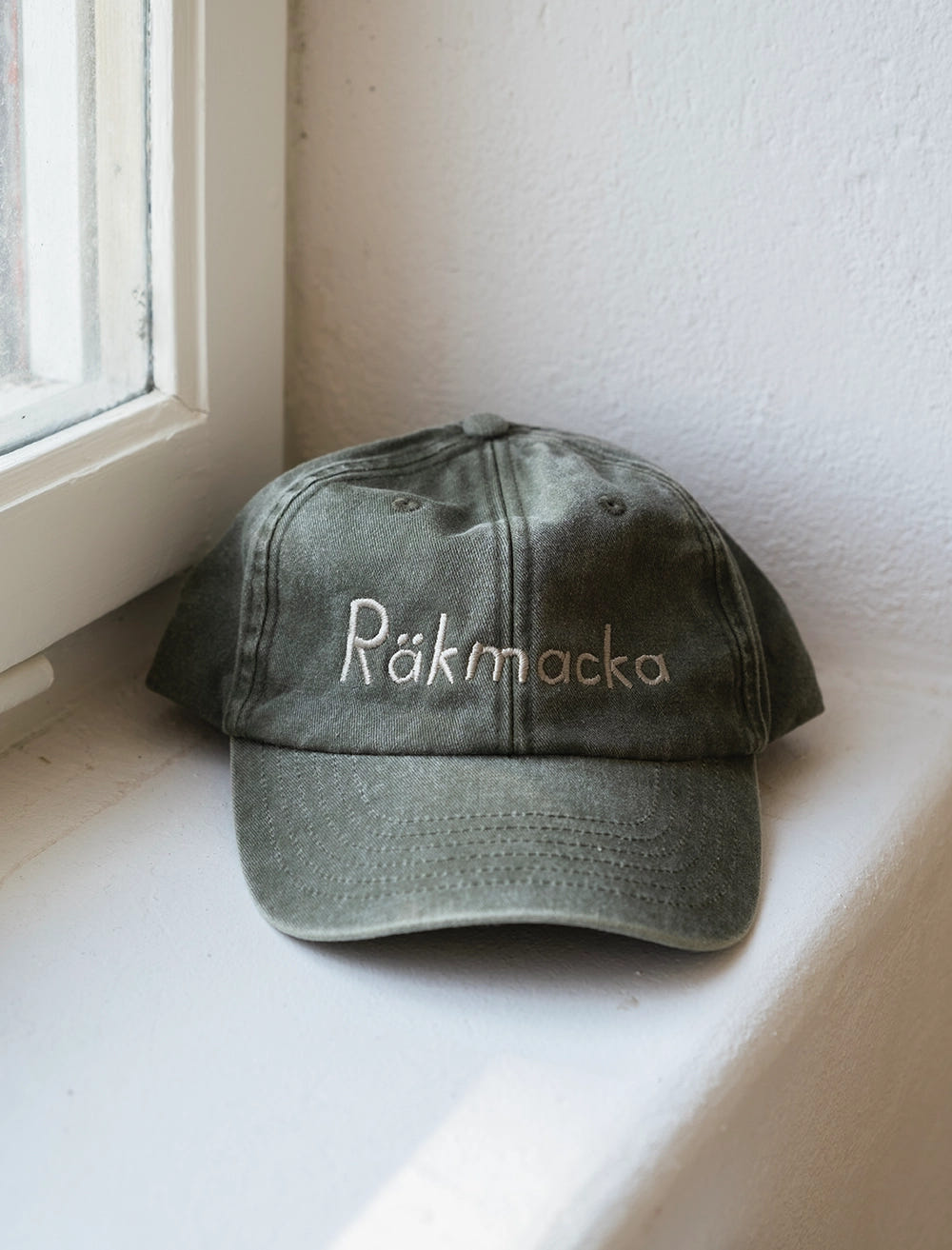 RÄKMACKA CAP, WASHED - Vintage Olive