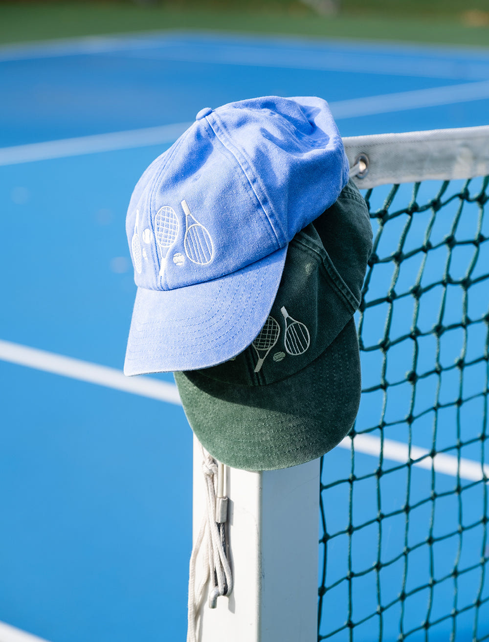 TENNIS CAP, WASHED - Vintage Green