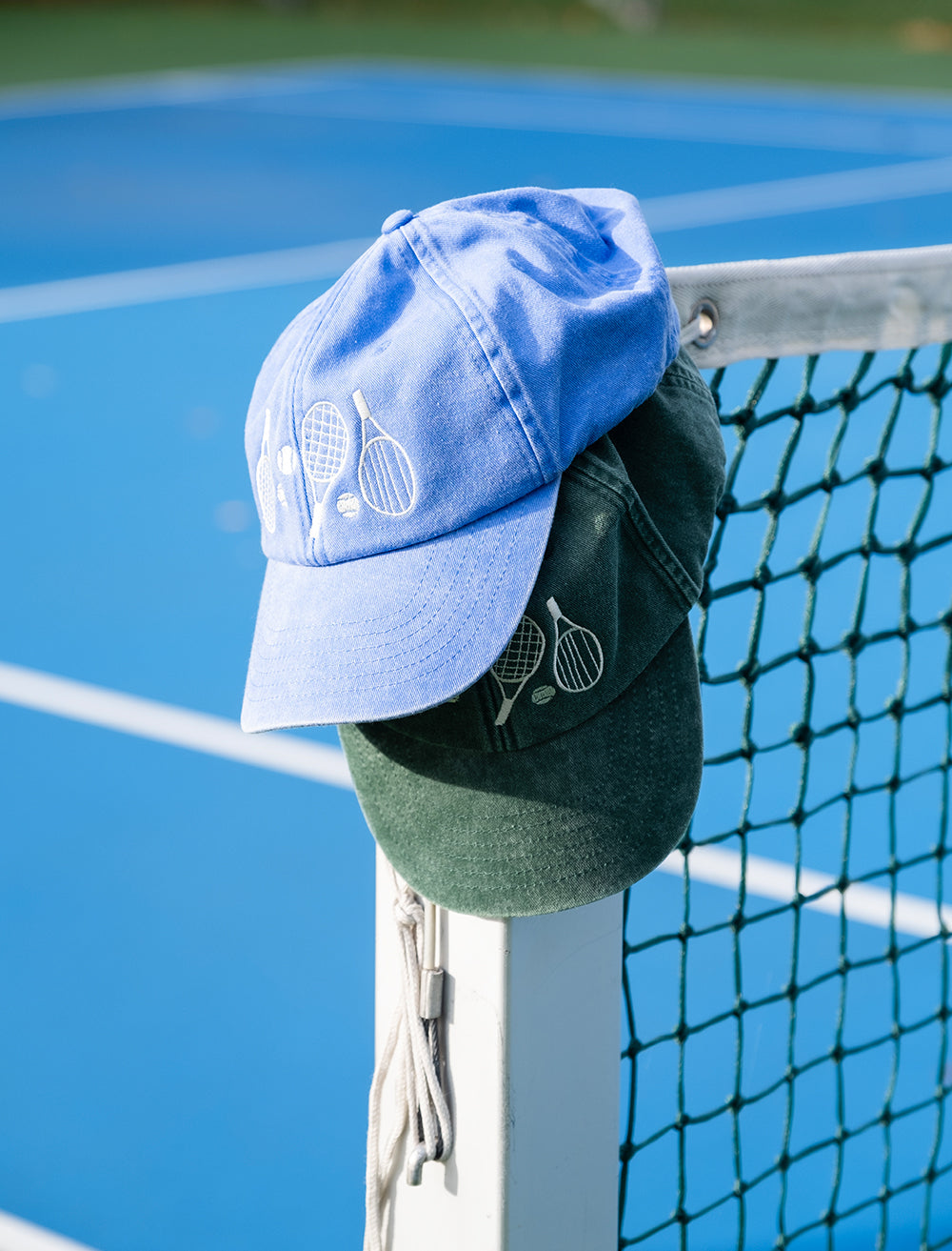 TENNIS CAP, GEWASCHEN - Vintage Grün