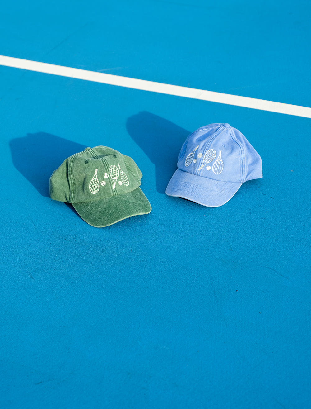 TENNIS CAP, WASHED - Vintage Green