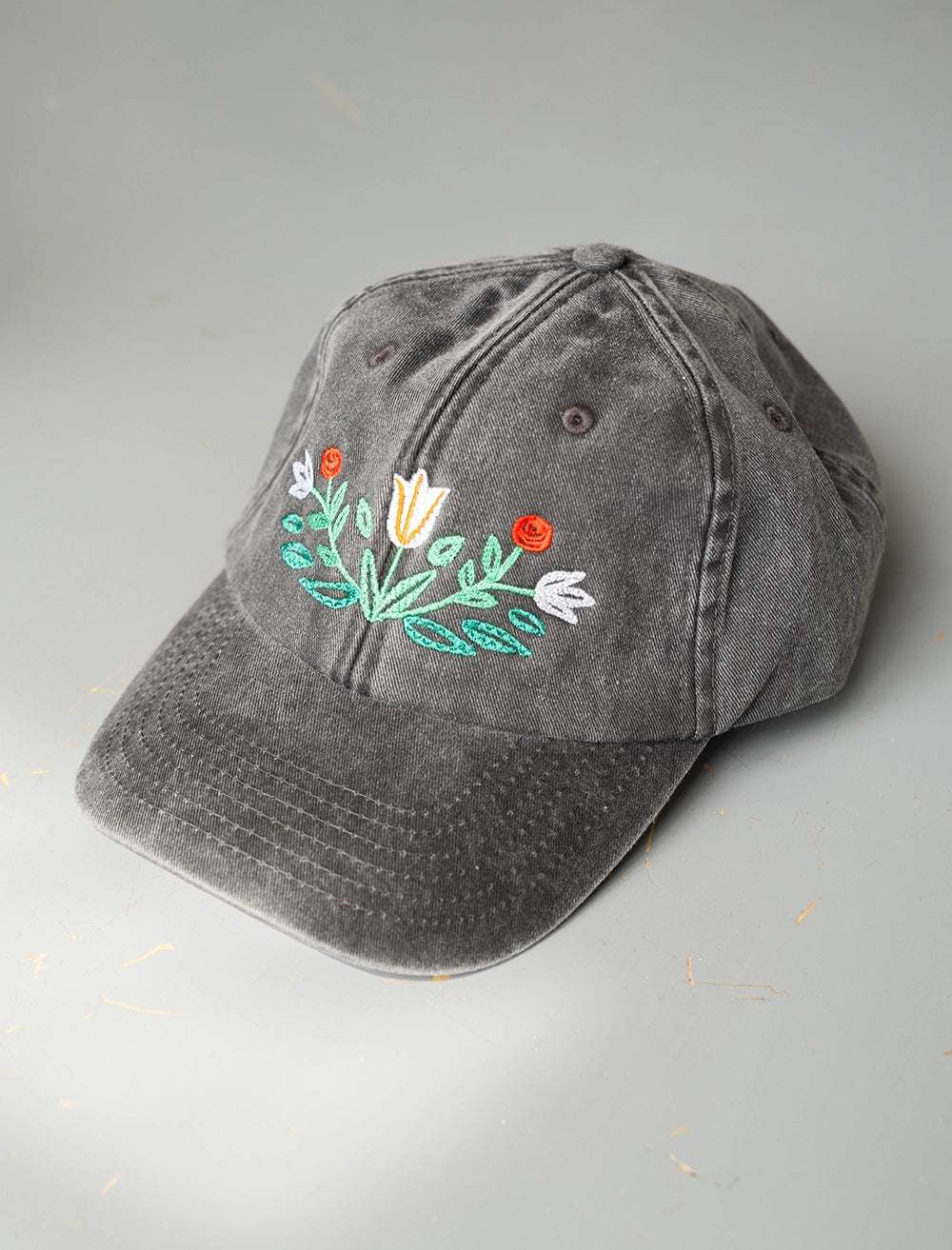 PUMPKIN CAP, WASHED - Vintage Black