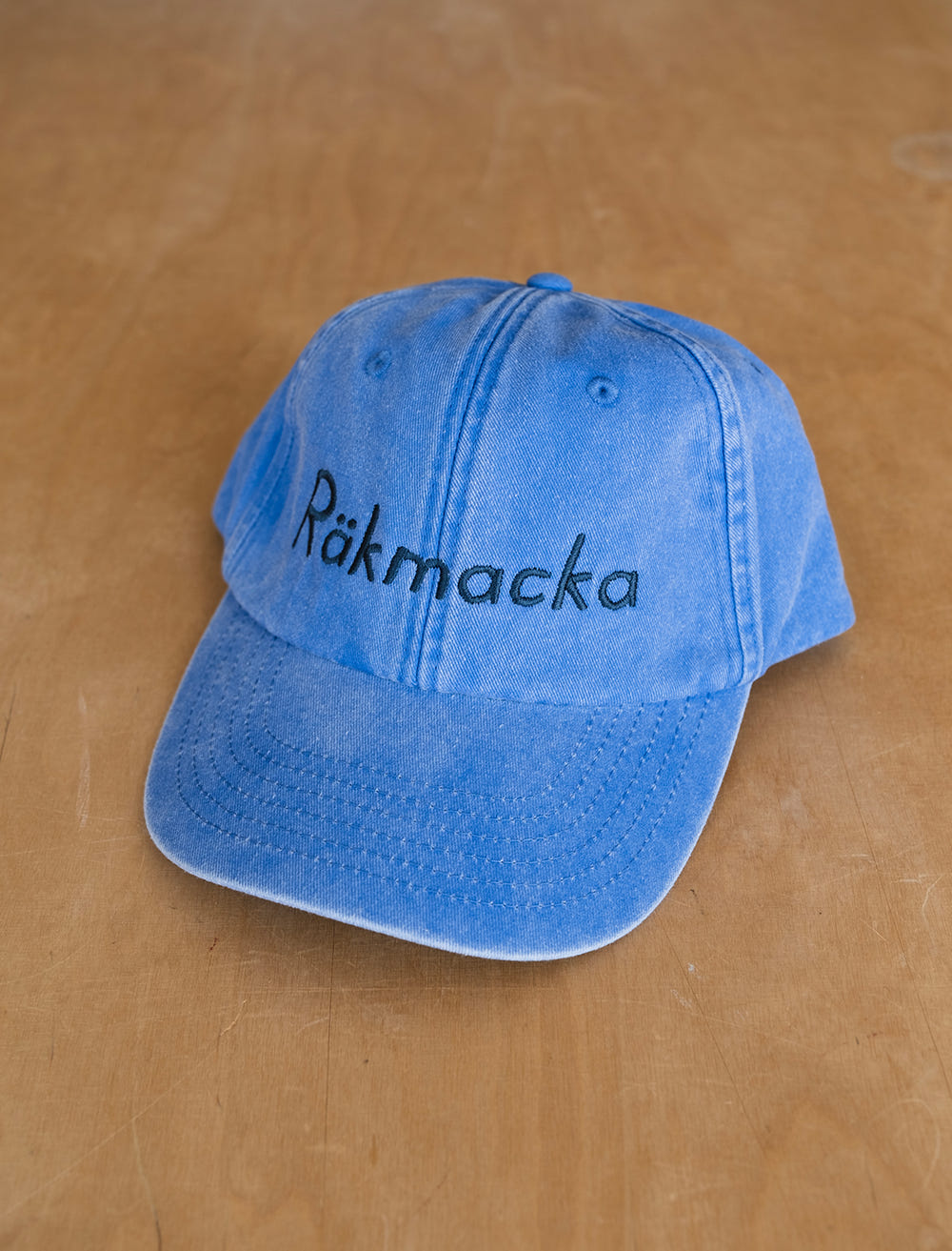 RÄKMACKA CAP, WASHED - Vintage Cornflower