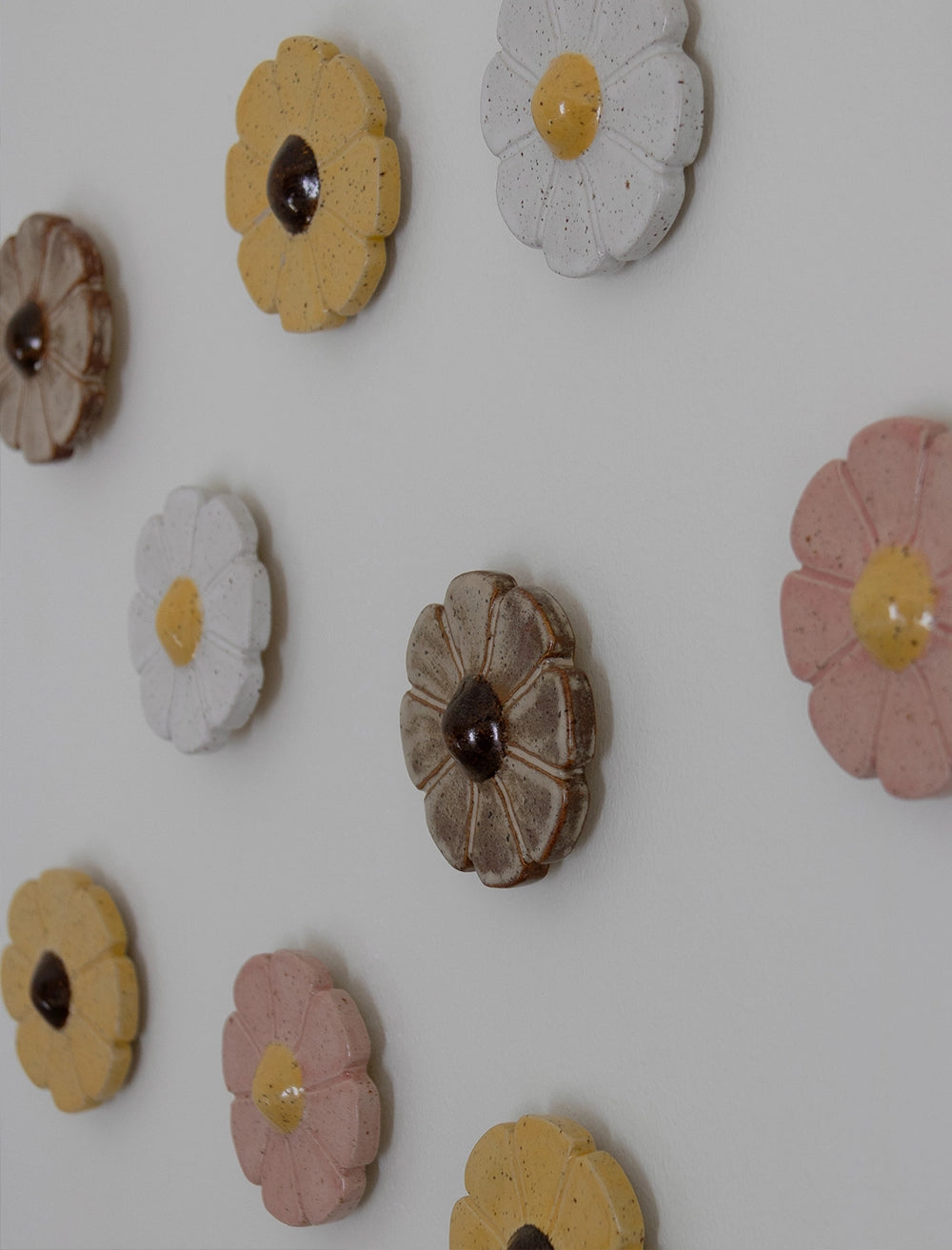 FLOWER WALL SCULPTURE, YELLOW