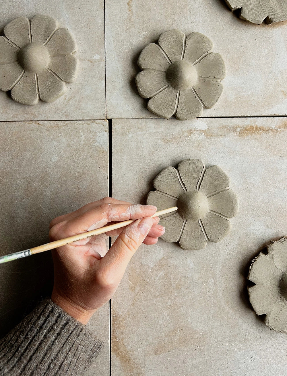 FLOWER WALL SCULPTURE, YELLOW