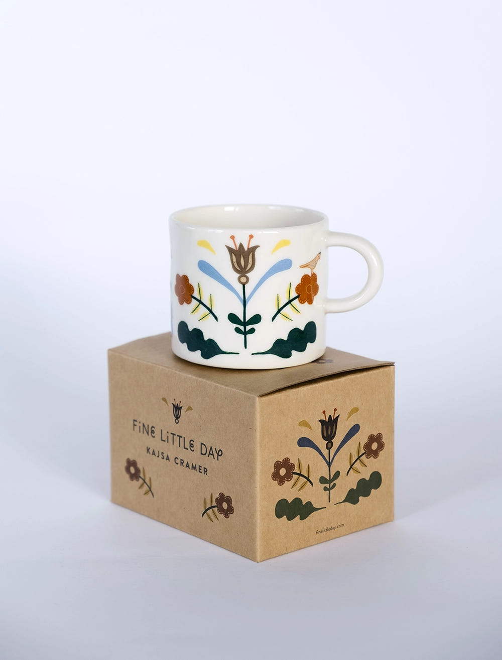 KURBITS CUP WITH EAR, WHITE