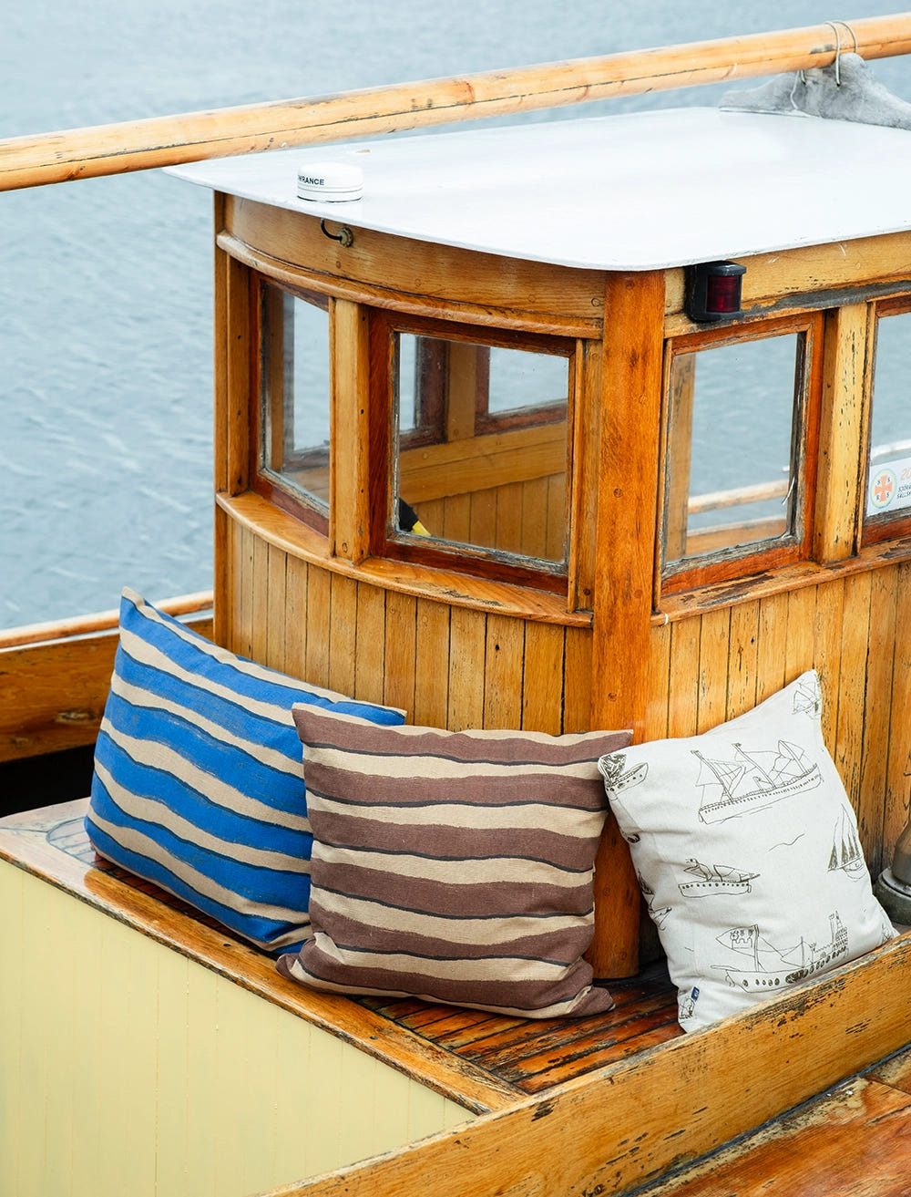 OHOY KISSENBEZUG, NATUR/BRAUN