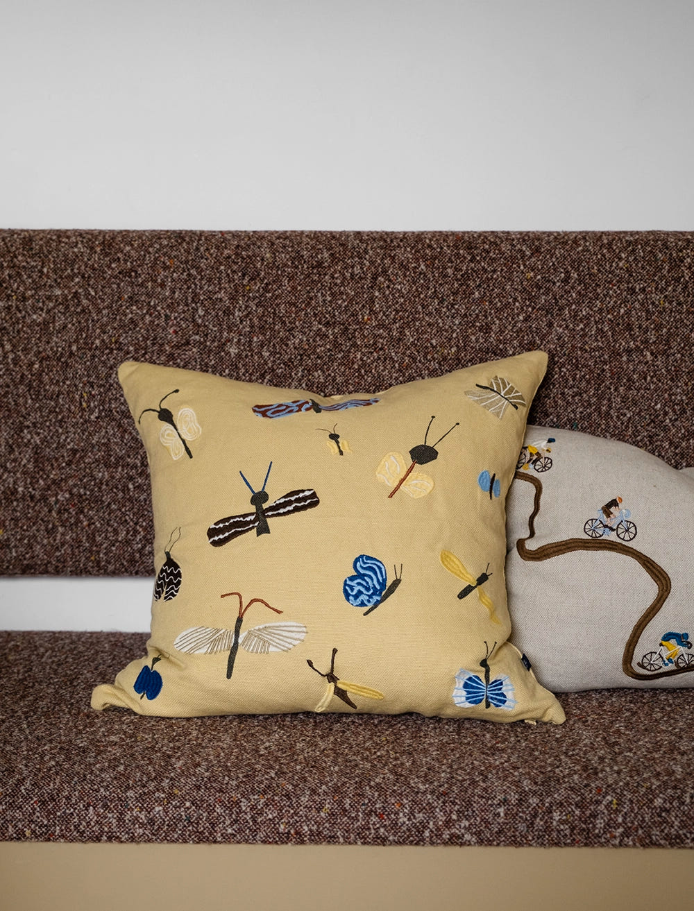 SLÄNDA EMBROIDERED CUSHION COVER