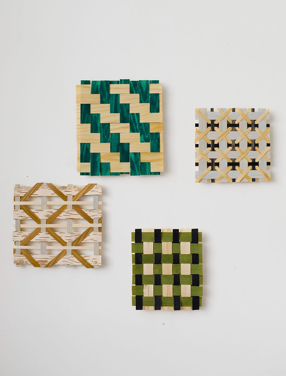 HOLZGEFLECHT, GRÜNER TWILL