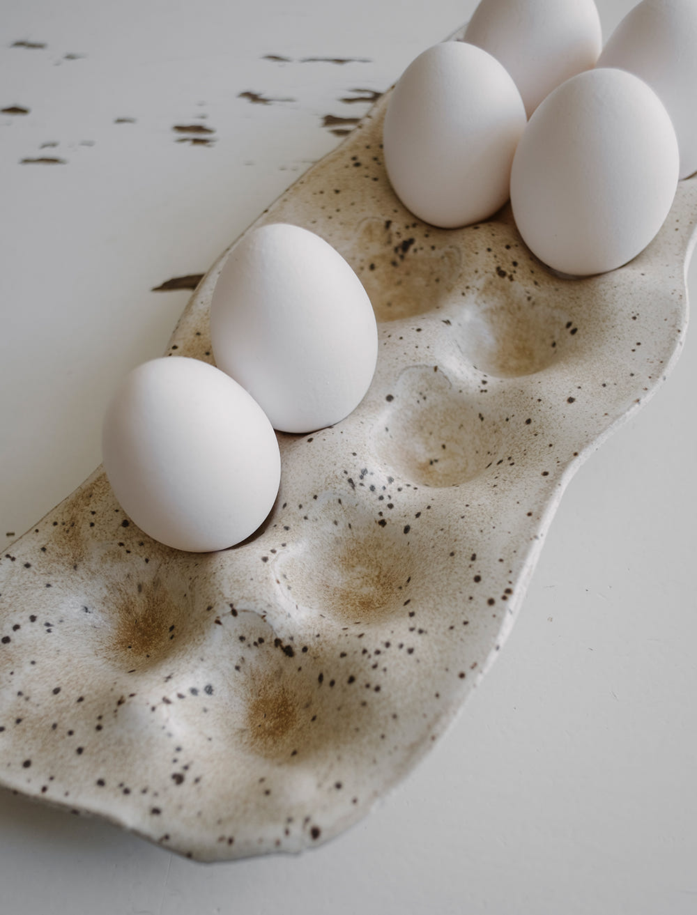 CERAMIC EGG PLATTER - 12 eggs