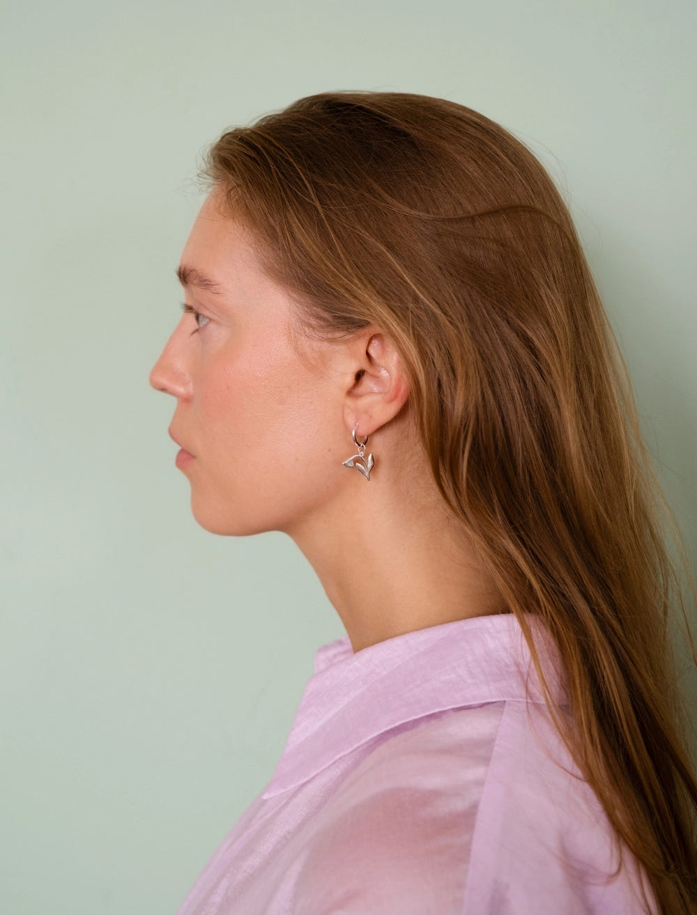 HOOP EARRING, SILVER