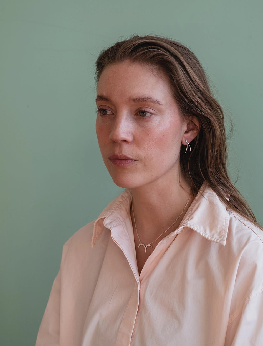 BIRD NECKLACE, SILVER