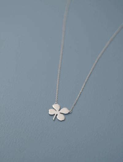 CLOVER NECKLACE, SILVER
