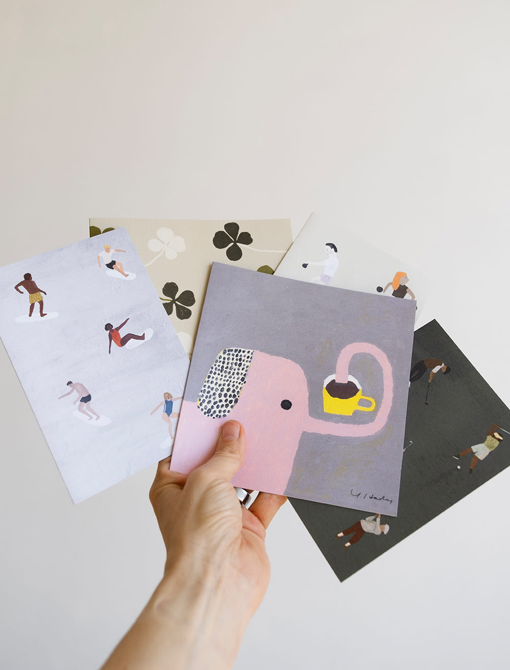 GOLFERS FOLDED CARD A6 WITH ENVELOPE