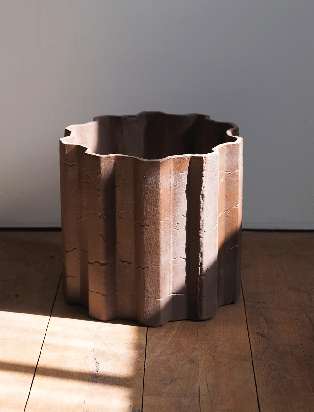 TRAPETS CERAMIC POT - Brown