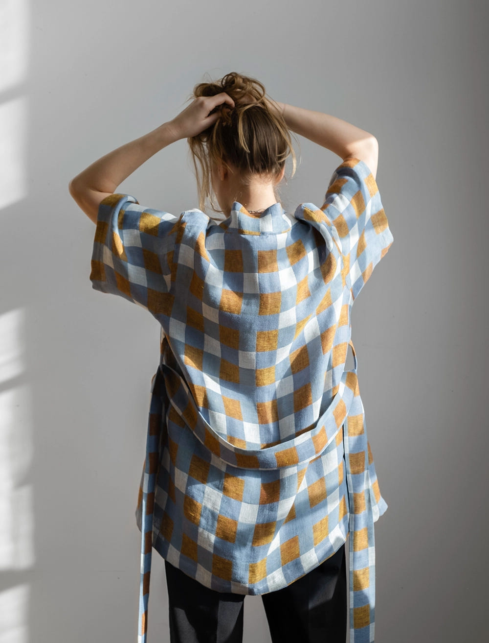 RUTAN WOVEN KIMONO, OAT - L/XL