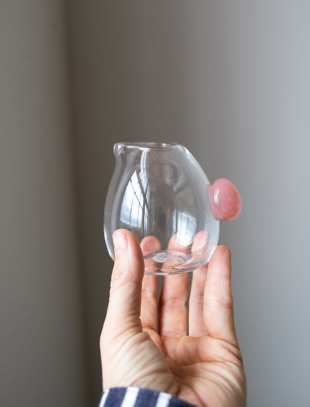 GLASS MILK JUG - Pink