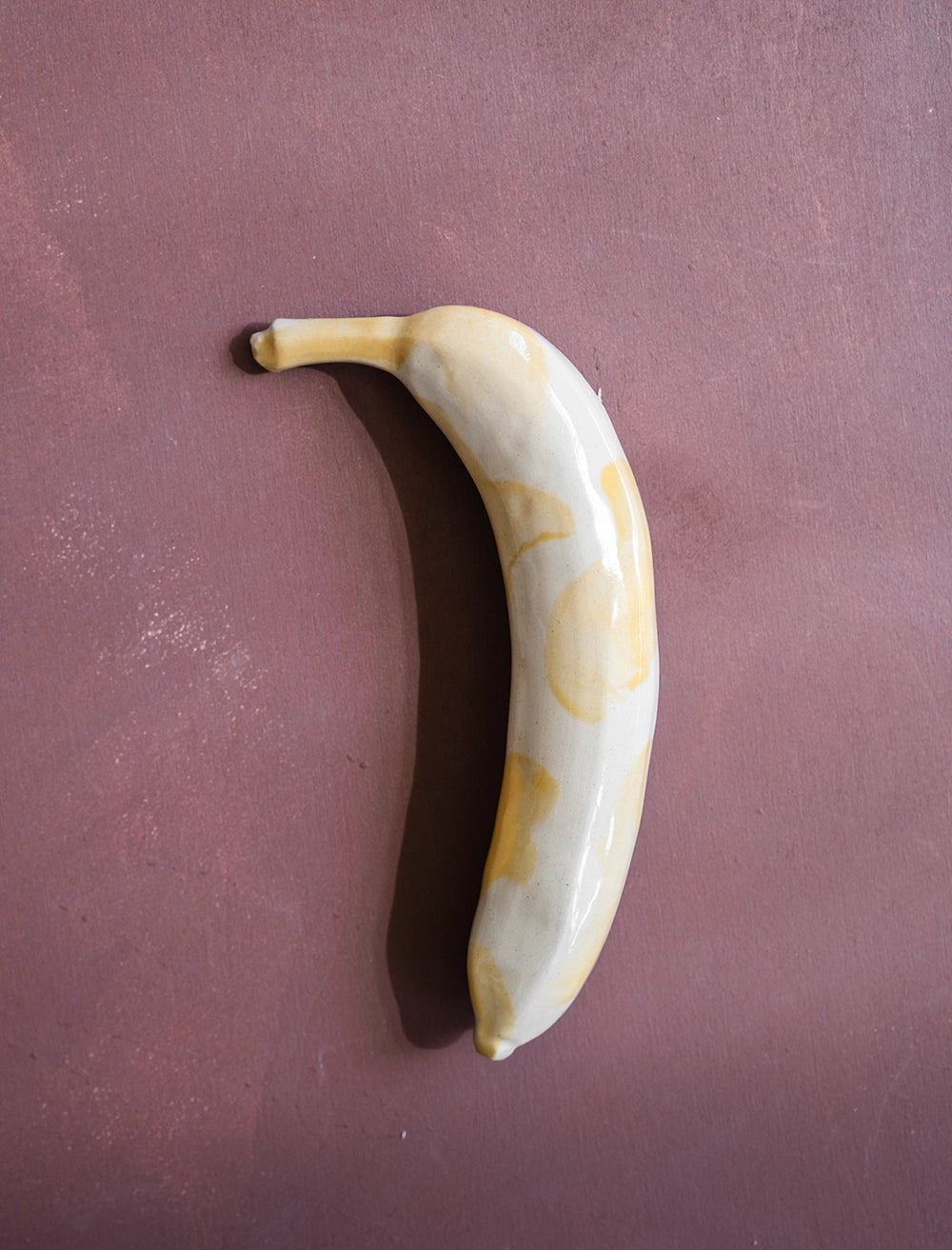 KERAMIK BANAN - Storfläckad gul