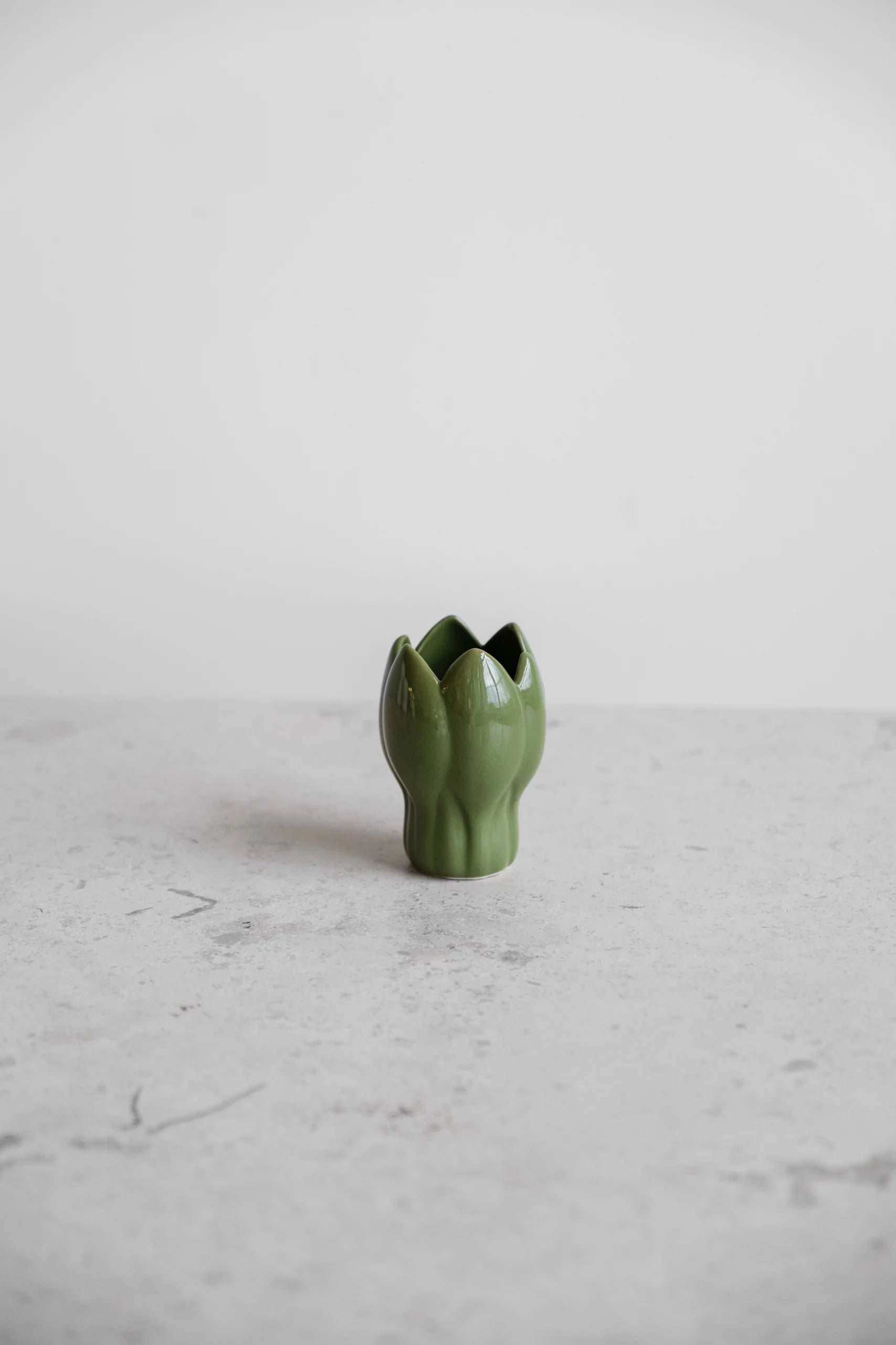 KROKUS VAS, GRÖN - X-small h 8,5 cm
