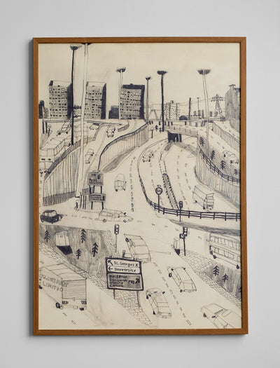 CHARING CROSS POSTER - 50x70 cm