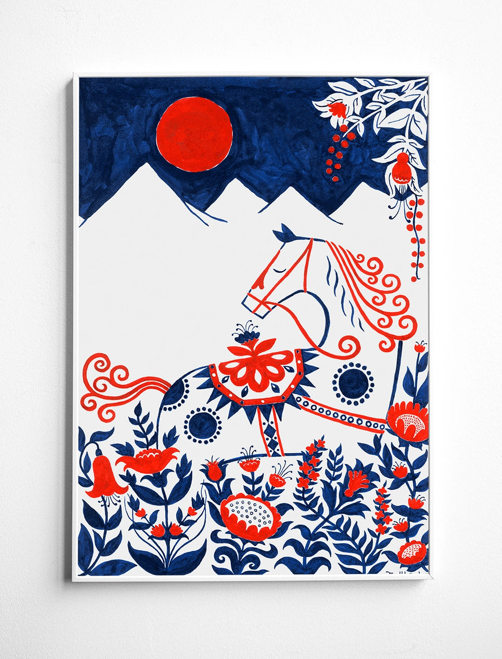 DALA HORSE POSTER - 50×70 cm