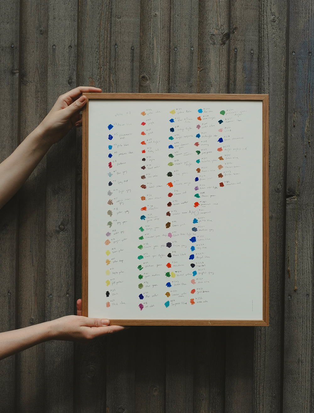 FÄRGKARTA POSTER - 40x50 cm