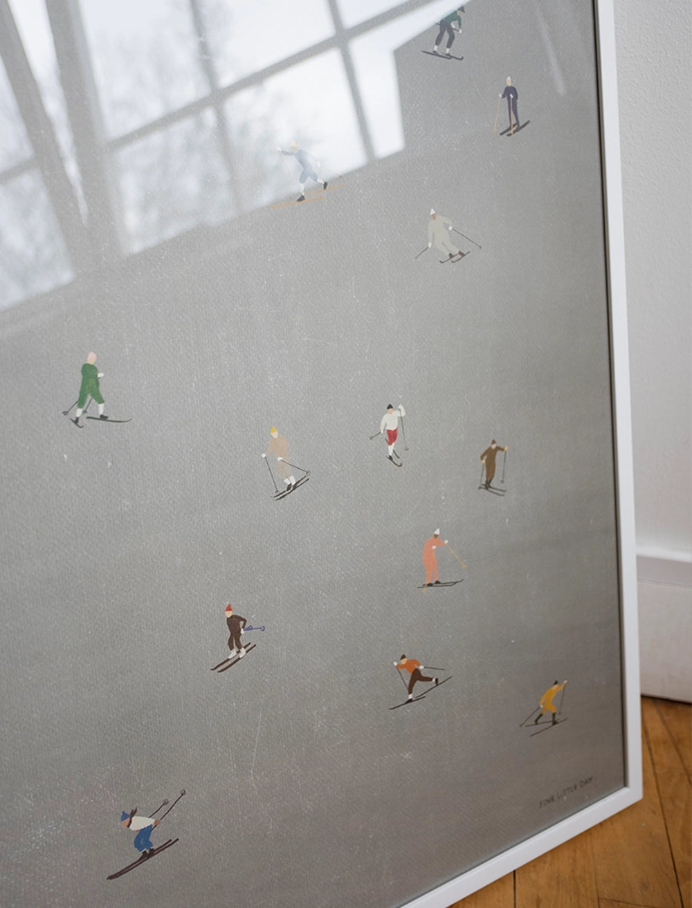 SKIERS POSTER - 50x70 cm