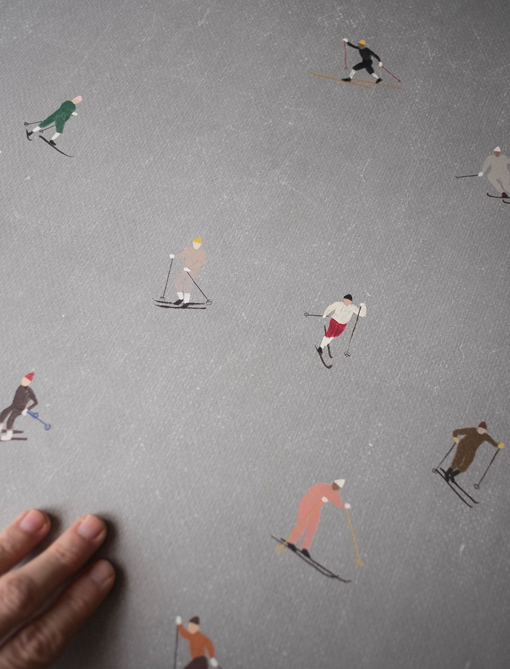 SKIERS POSTER - 50x70 cm