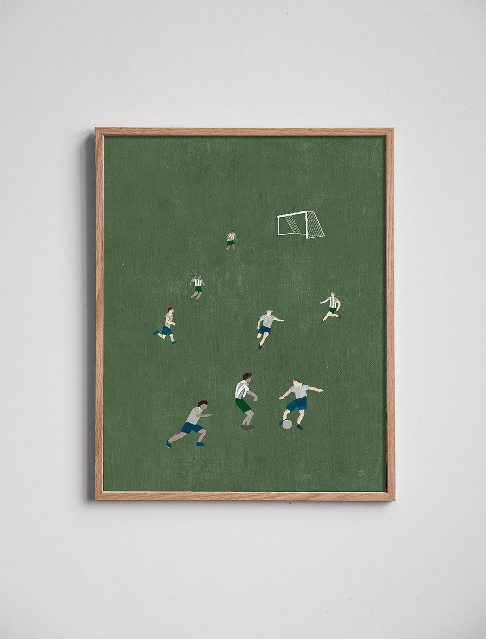 SOCCER POSTER, GREEN, PORTRAIT - 40x50 cm
