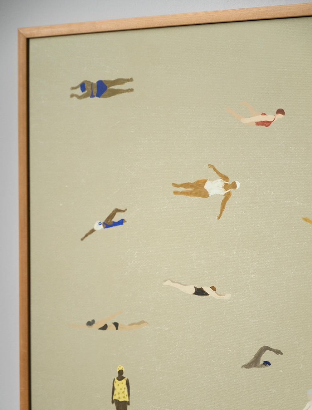 SWIMMERS POSTER, SAND - 40x50 cm