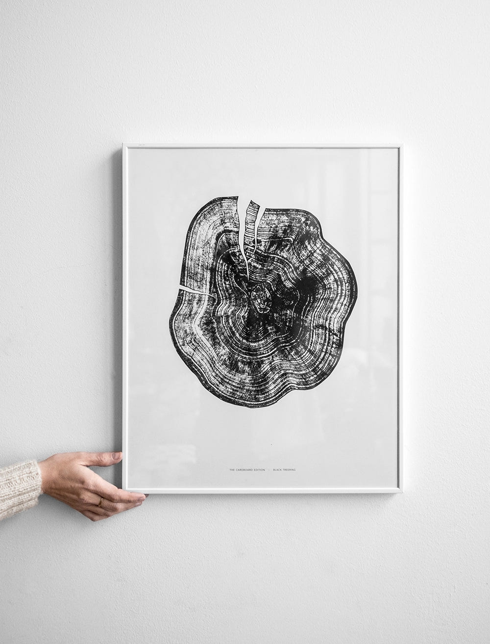 BLACK TREE RING POSTER