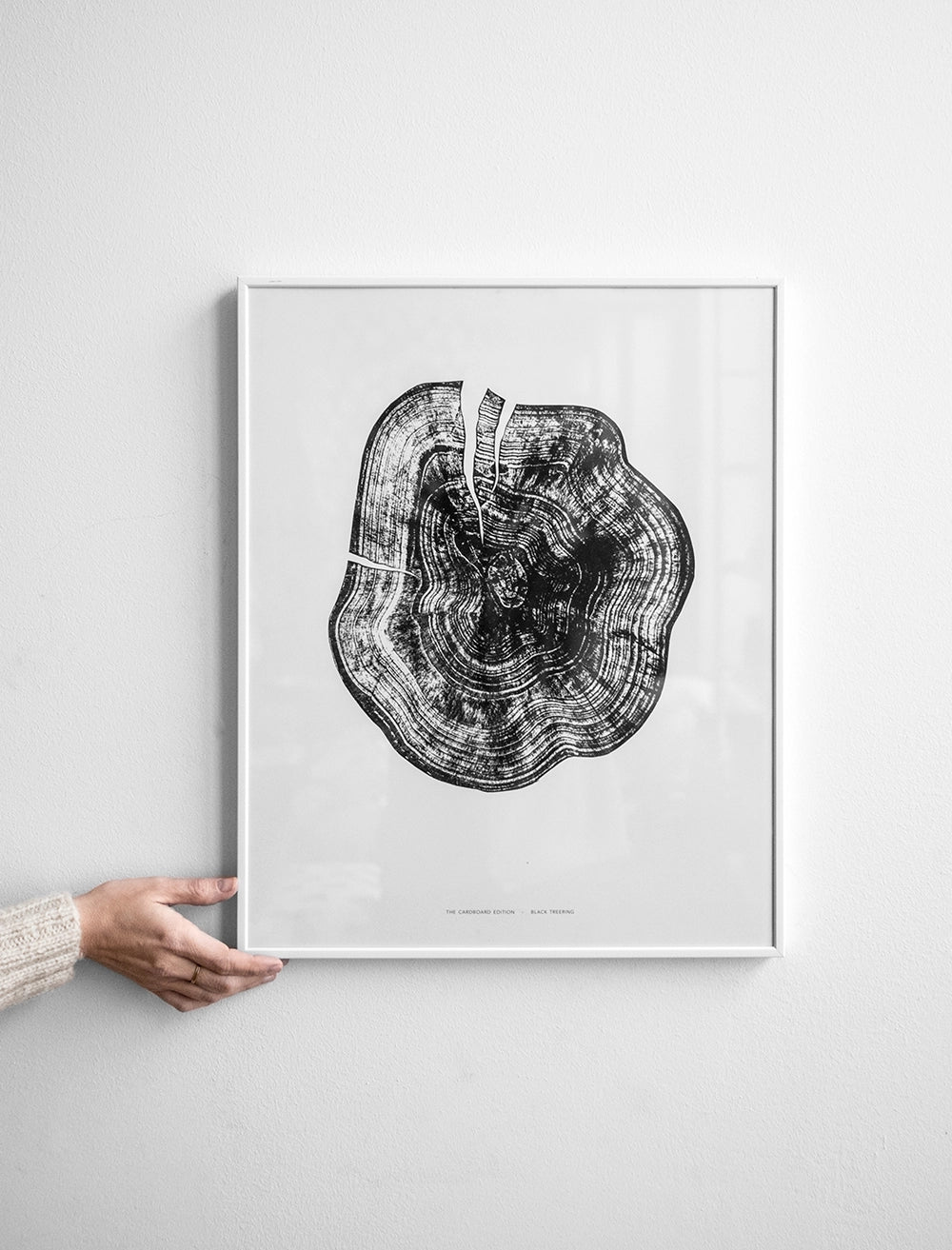 BLACK TREE RING POSTER - 40x50 cm