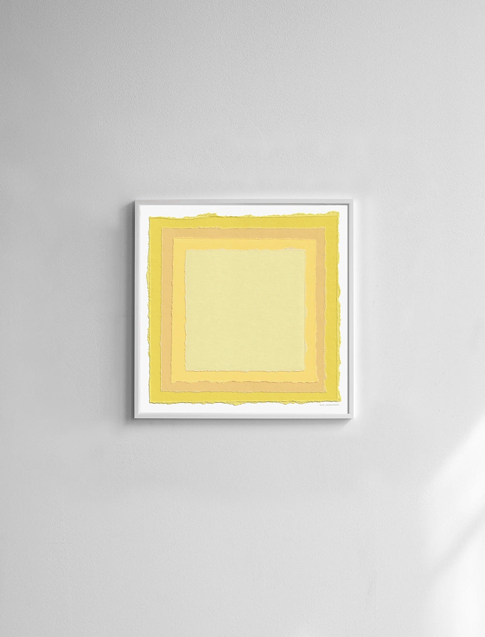 TURNER'S YELLOW POSTER - 50×50 cm