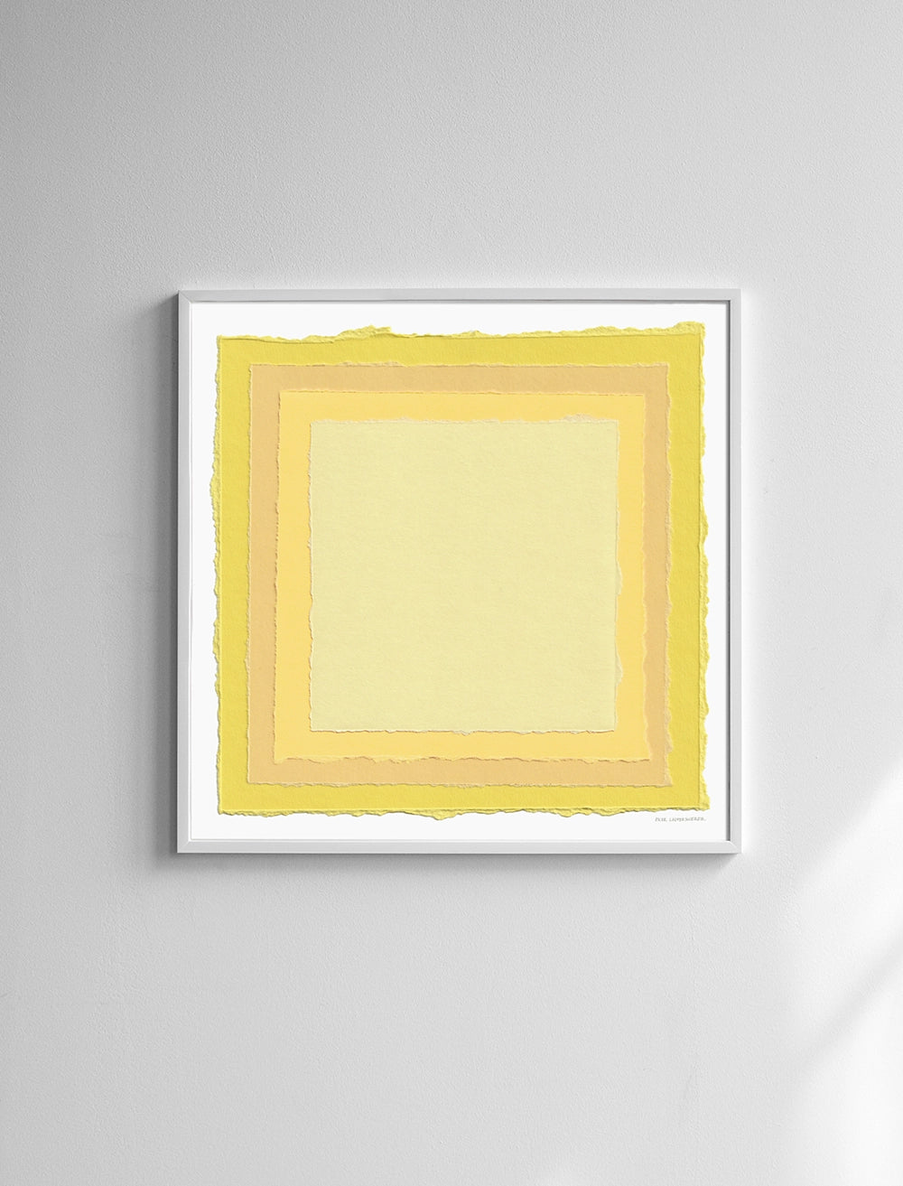 TURNER'S YELLOW POSTER - 70x70 cm
