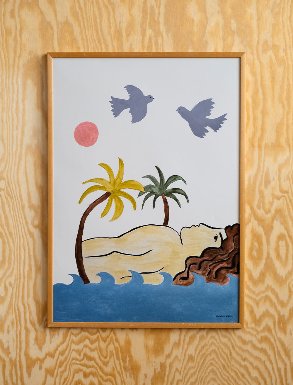 WOMAN BY THE SEA POSTER - 50x70 cm