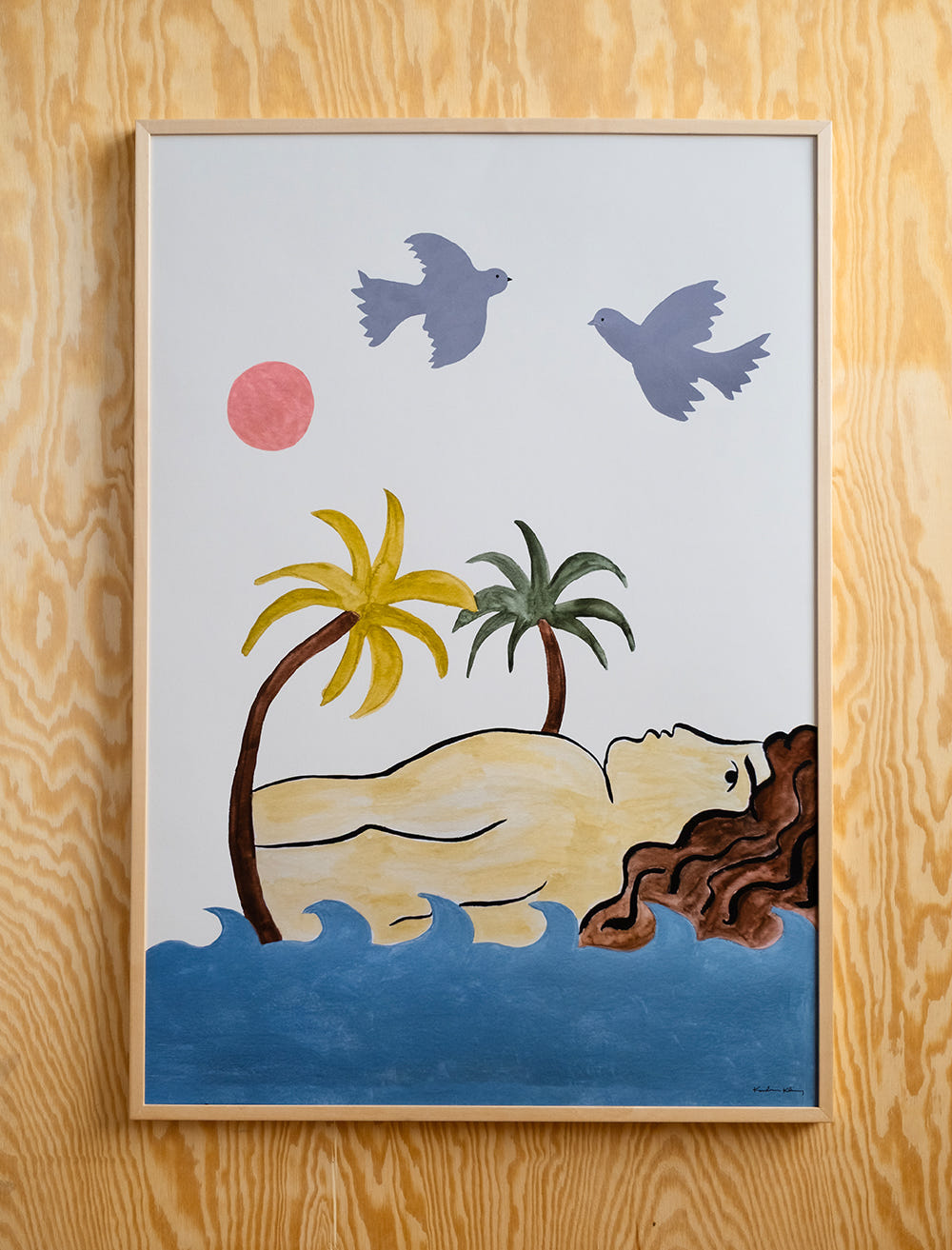 WOMAN BY THE SEA POSTER - 70x100 cm