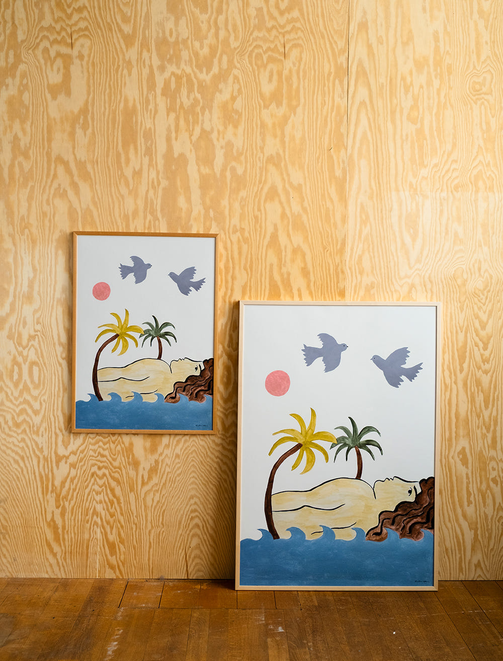 WOMAN BY THE SEA POSTER - 50x70 cm