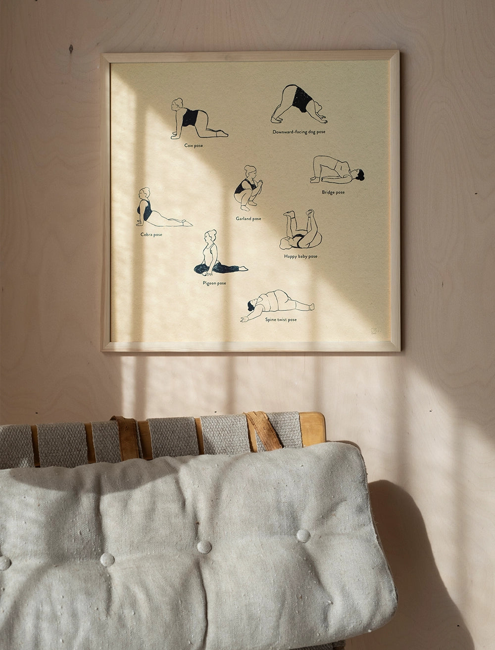 YOGA POSTER - 40x40 cm