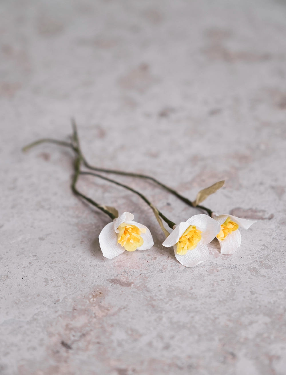 SNOWDROP PAPER FLOWER 5P