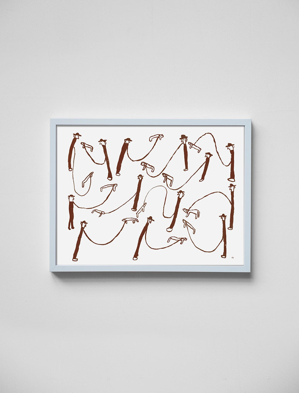 DOG WALK POSTER, BRUN - 30x40 cm