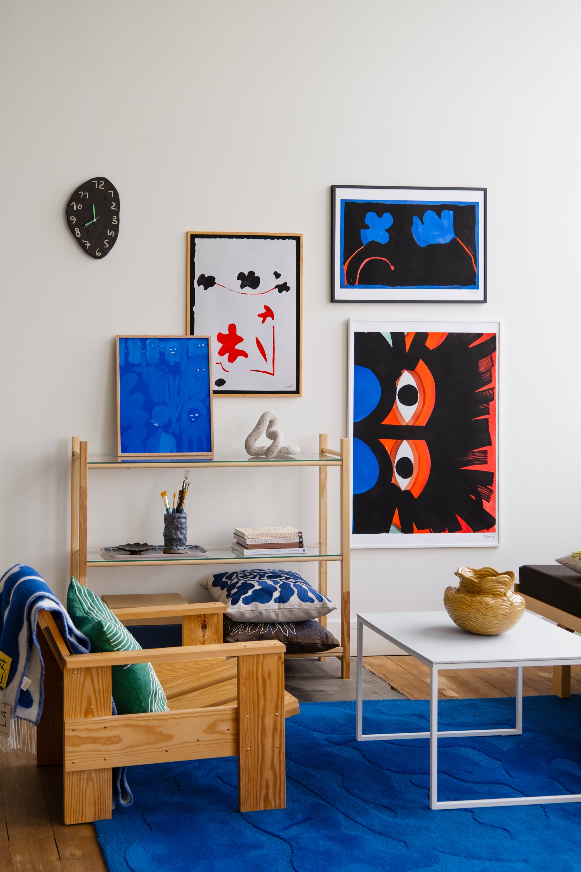 BLUE POSTER - 40×50 cm