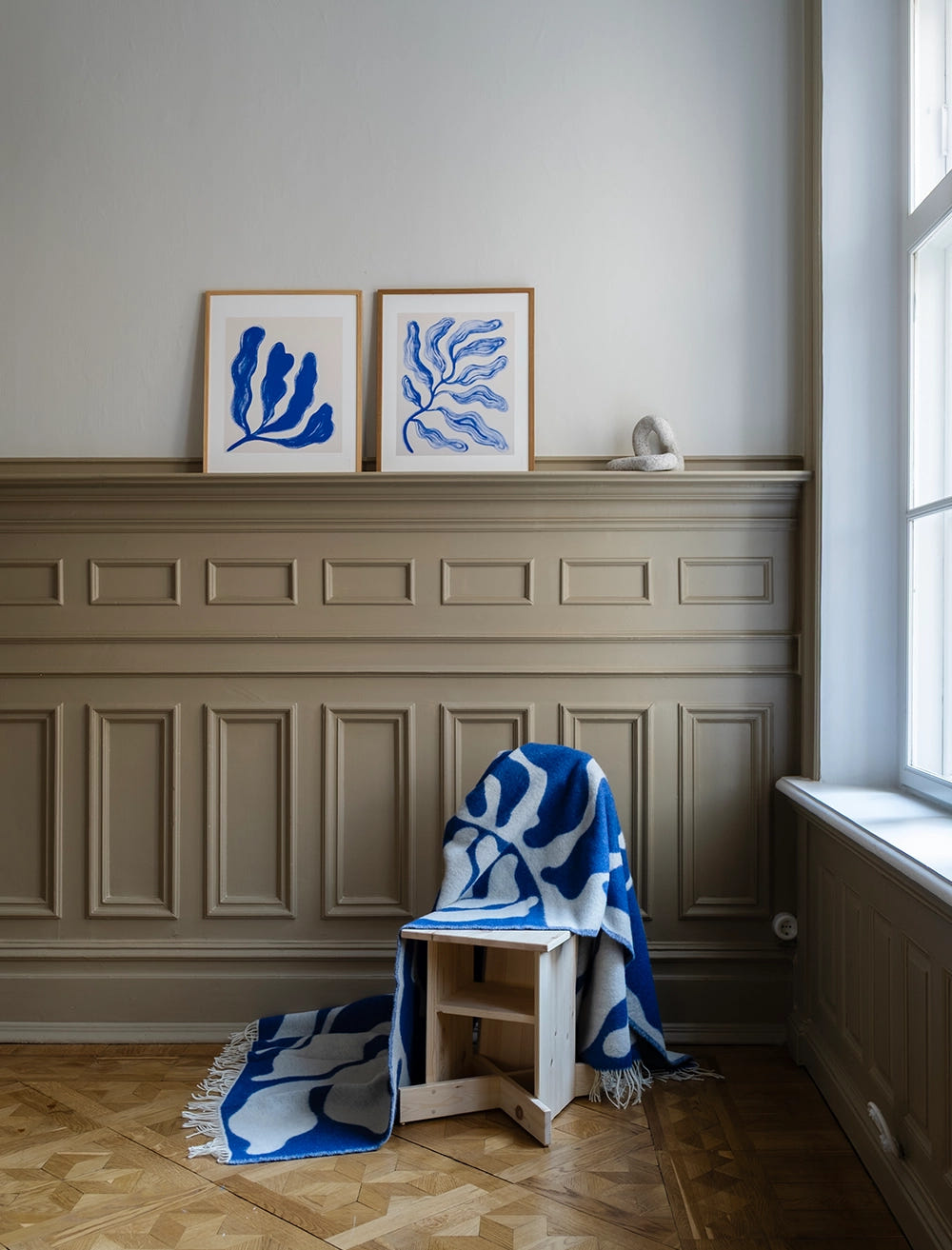 Bloom 1 poster 40x50 » Blue leaves by Linnea Andersson – FINE LITTLE DAY
