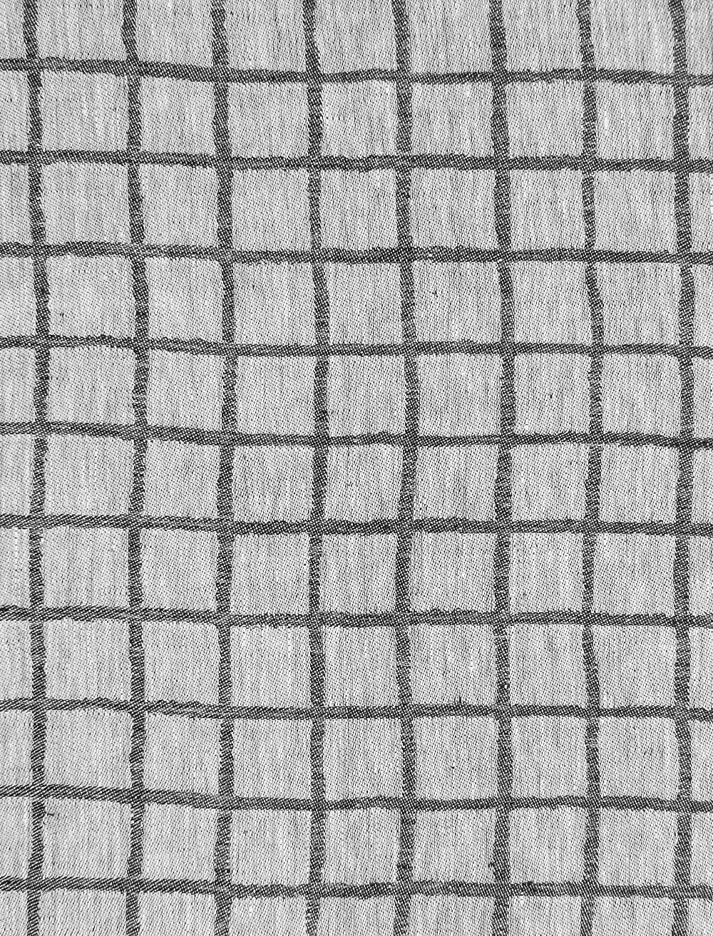 CHECKED FABRIC SAMPLE, BLACK