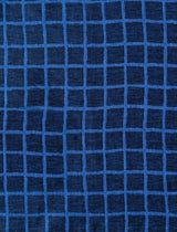 RUTIG FABRIC SAMPLE, BLUE/BLACK