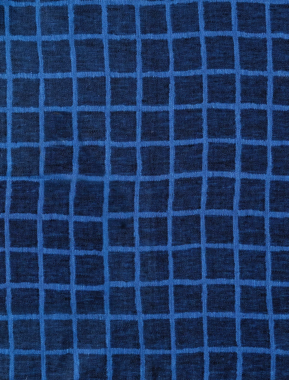 CHECKED FABRIC SAMPLE, BLUE/BLACK