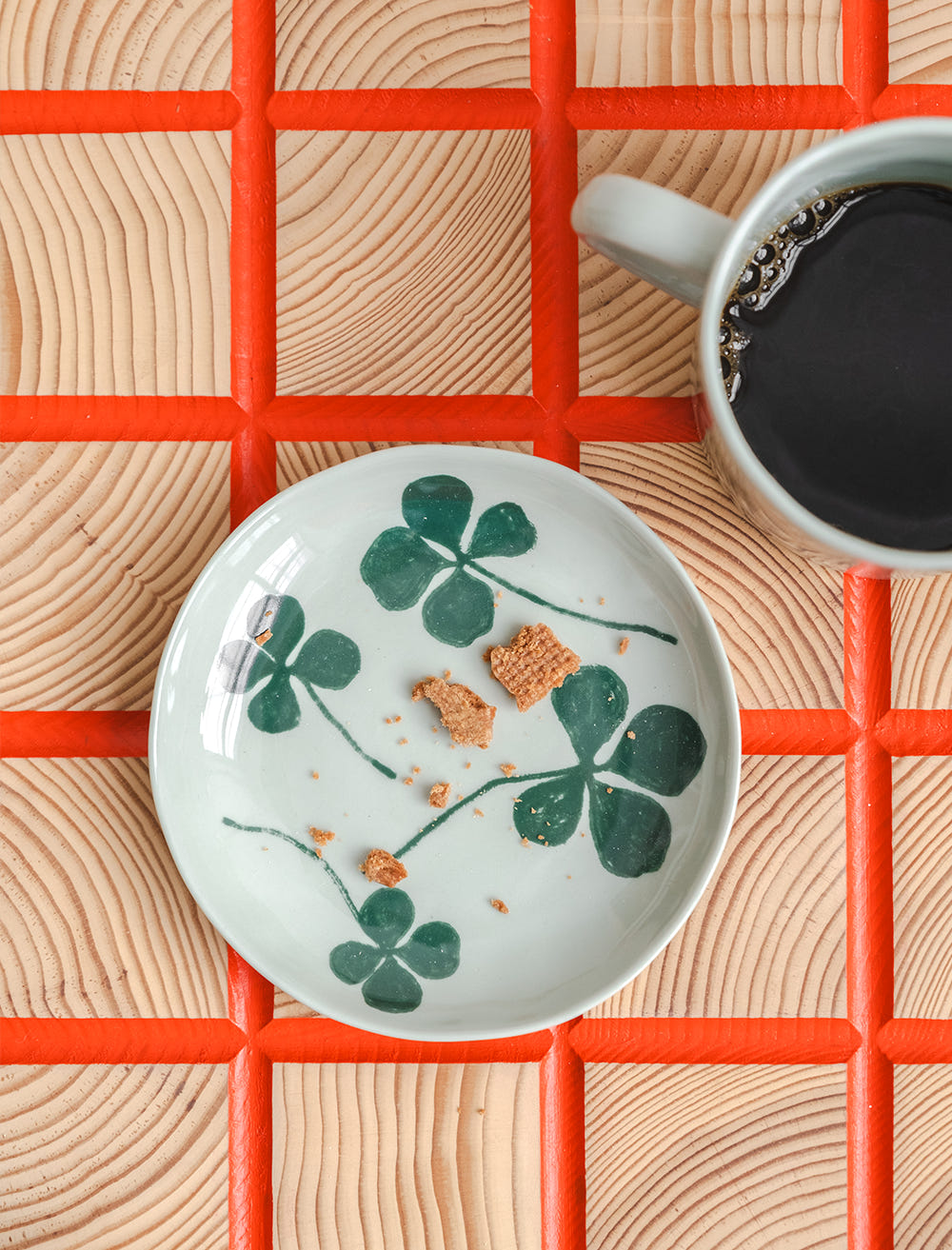 CLOVER SAUCER, GREEN