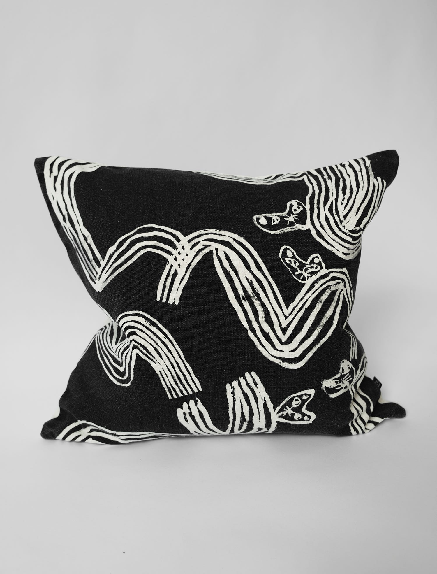 Tiger Cushion Cover, Black