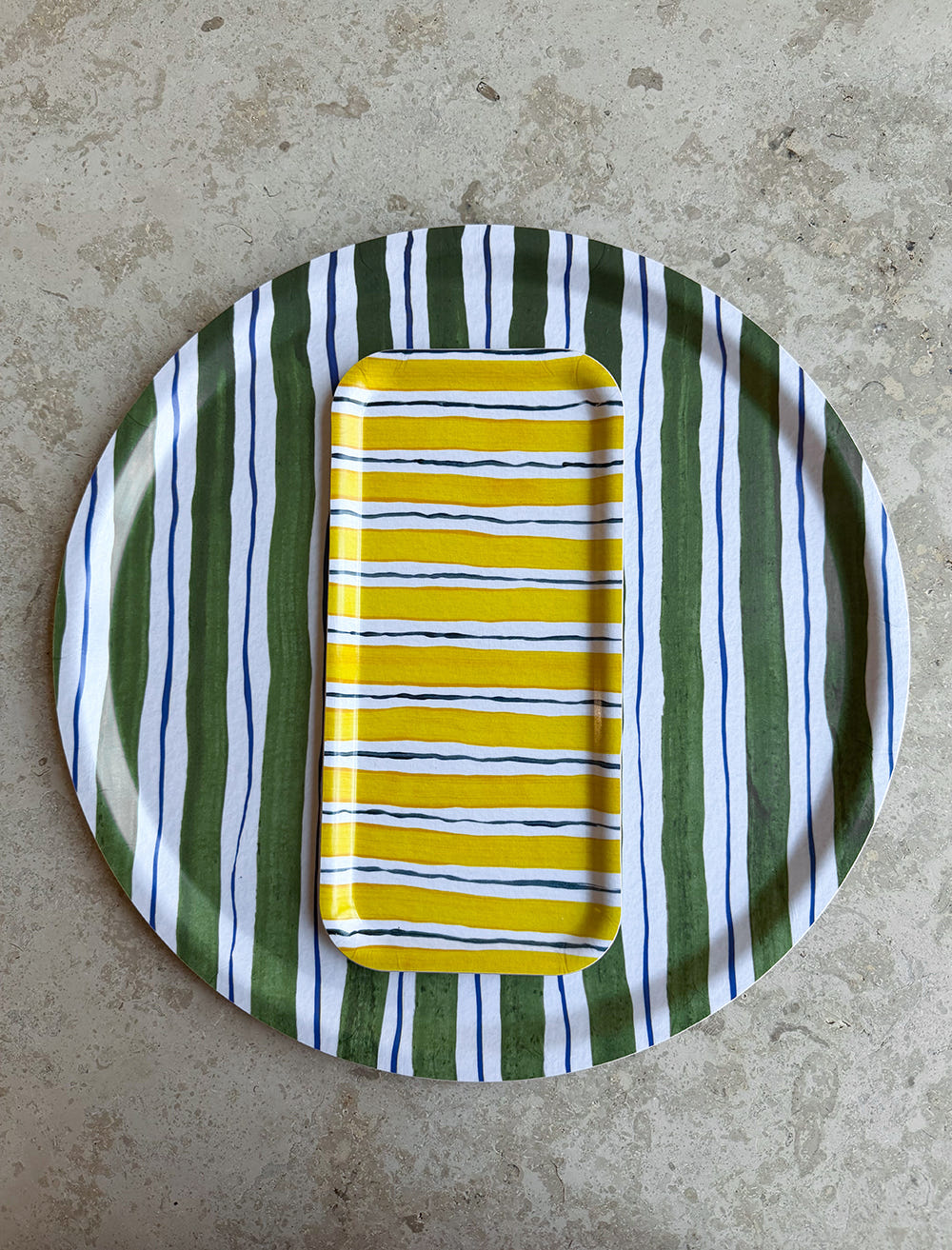 FOLKDRÄKTER TRAY, GREEN/BLUE
